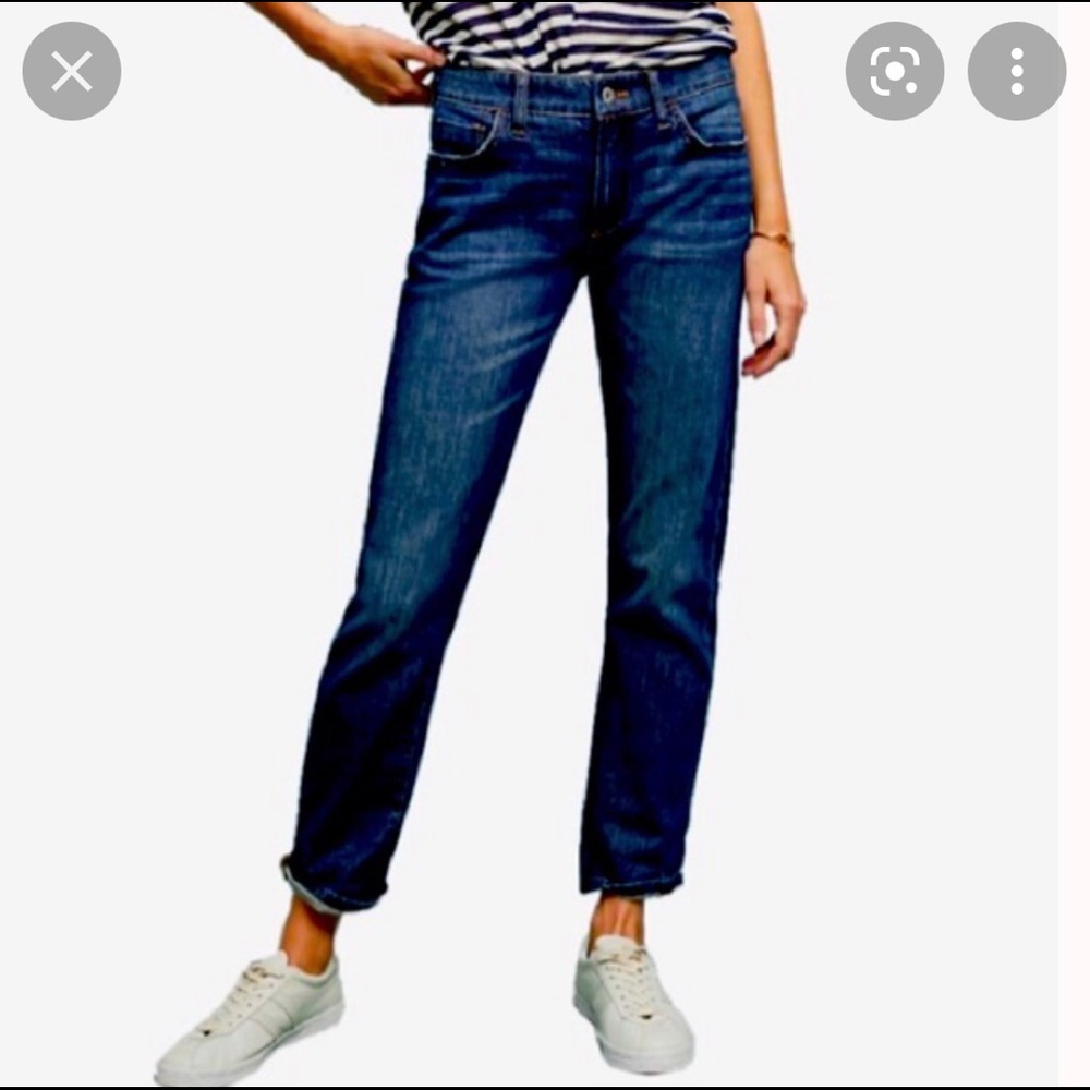 Great for Fall!! J.Crew Stretch Hipslung Jeans Medium Wash Mid-rise Size 29